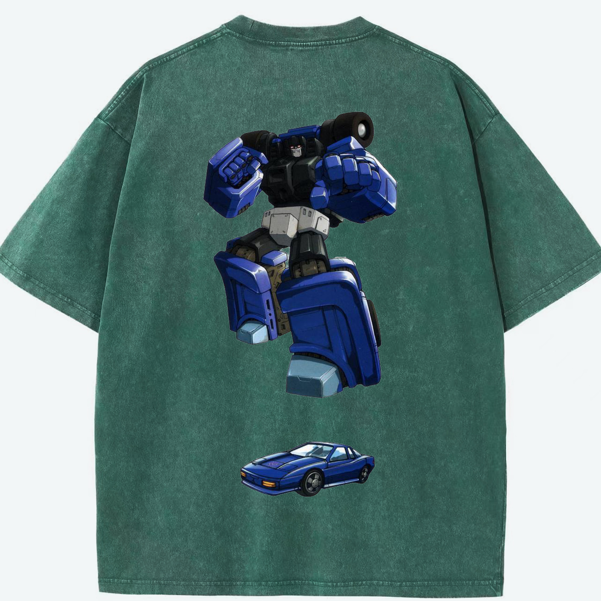 （画像用）  綿100% ヴィンテージ風 半袖Tシャツ（背面プリント）